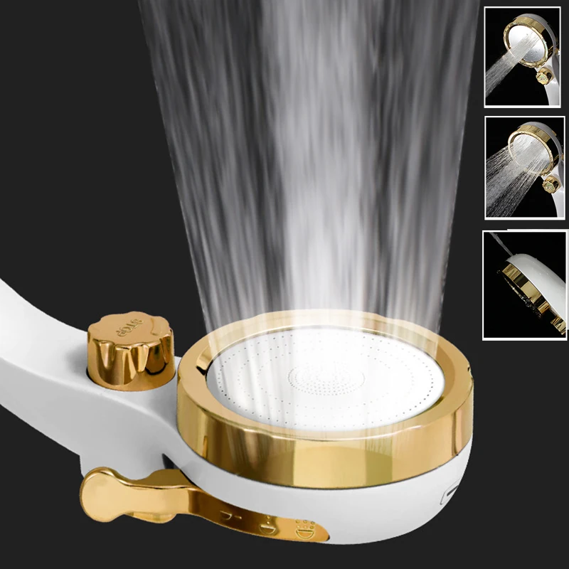 

Superior Quality Shower 3 Mode Bidet Shower Head One-Key Water Stop Rainfall Shower Head Bathroom SPA Massage Shower