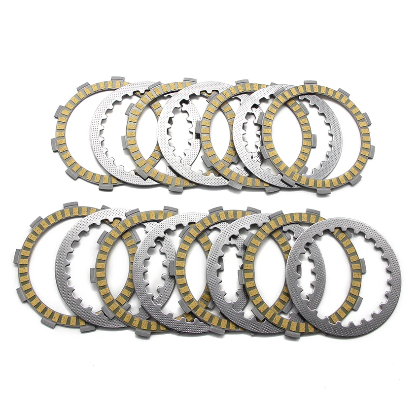 Motorcycle Clutch Friction Disc Plate Kit For Yamaha FZR400 FZR400U/W/A/SUC/SWC/SAC OEM:21V-16321-00/3XP-16321-00 8 131-16324-00