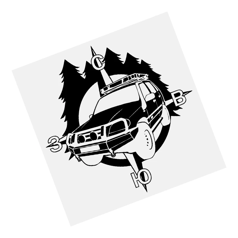 S61289 # Black Transparent Car Sticker For Compass Chevrolet Niva Vinyl Decal Waterproof Decors for Motorcycle Bumper Laptop