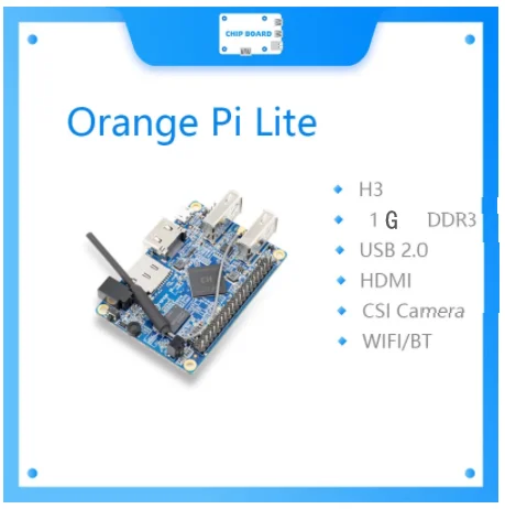 

Оранжевый Pi Lite 1 ГБ DDR3 с четырехъядерным процессором 1,2 ГГц WiFi антенна Поддержка Android, изображение Ubuntu