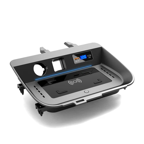 Imagen 2 del producto para Toyota RAV4 2020 2021 2022 2023 XA50 Cargador inalámbrico de teléfono para coche, accesorio de carga rápida de 15W