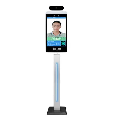 Indoor using 8inch display fever scanner live face recognition temperature measurements machine