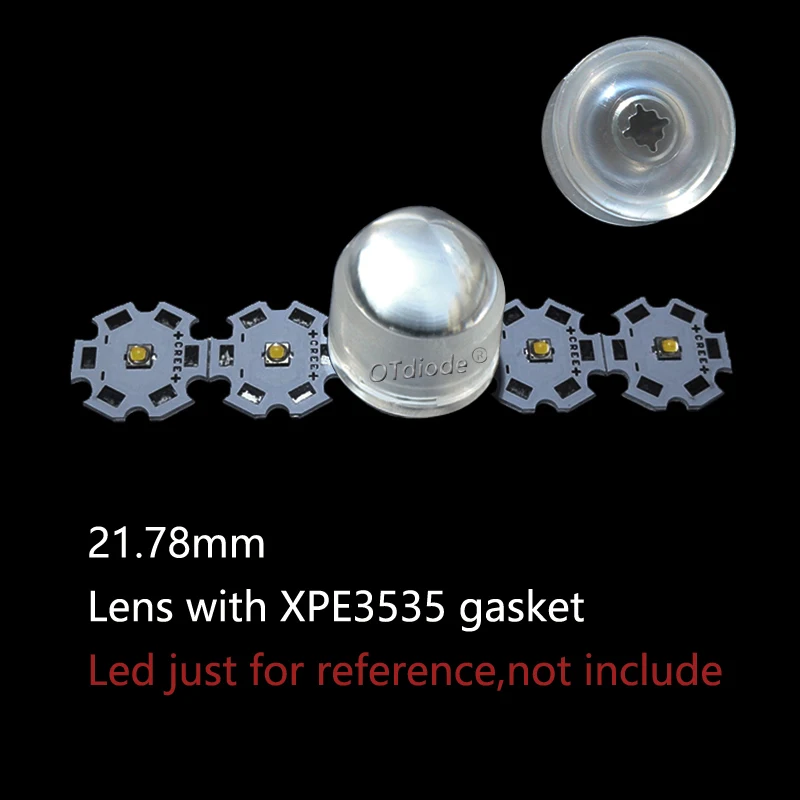 10PCS LED Lens 3 Degree focus for  1W3W5W XPE2XPG2 XML5050 XHP50/70 3030 3535 7070 Optical Epileds Semileds Spot flashlight DIY