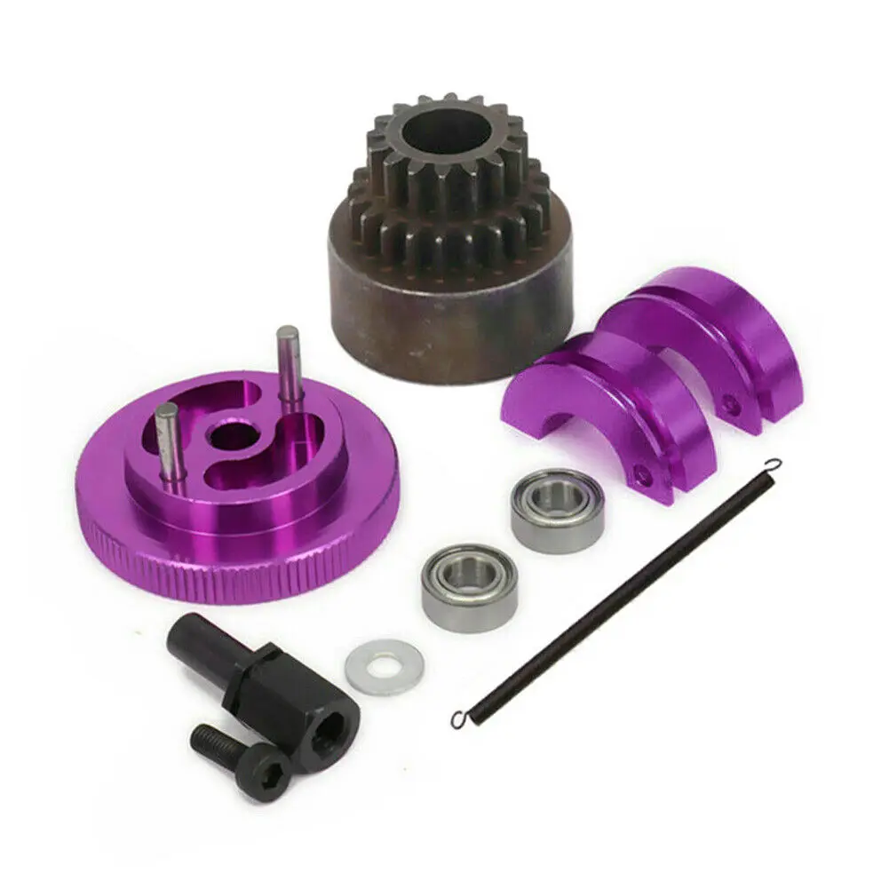 1/10 RC Oil Truck 16-21T Clutch Flywheel Bearing Double Gear Set Wear-Resistant For HSP 94122 02023