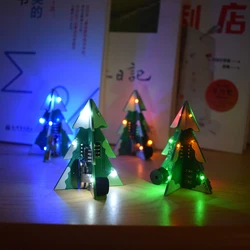 3D Mini PCB Stereo Christmas Tree Decoration DIY Music SMD Component Welding Training Electronic Kit