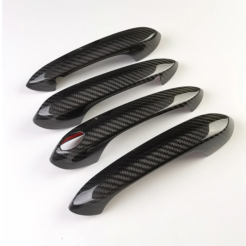 Real Carbon Fiber Car Exterior Door Handle Grab Cover Trim Sticker For BMW 3 5 6 Series G20 G30 G38 X3 G01 G08 X4 G02 X5 G05