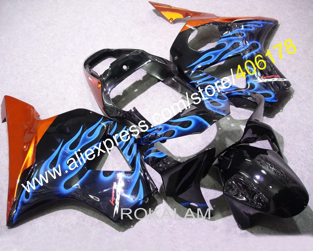 

For Honda CBR900RR Fairing 954 2002 2003 CBR900 954RR CBR954 02 03 CBR900RR Blue Flame Fairing (Injection Molding)