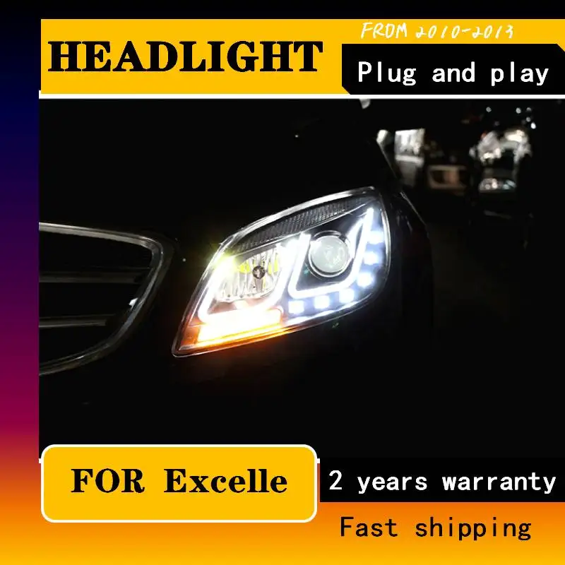 สำหรับ Buick Excelle GT ไฟหน้า2010-2013สำหรับ Excelle GT Led ไฟหน้า Led Drl โคมไฟ H7 Hid Bi-Xenon เลนส์