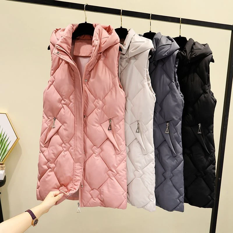 Cheap wholesale 2019 new autumn winter  Hot selling women\'s fashion casual female nice warm Vest Outerwear MP624