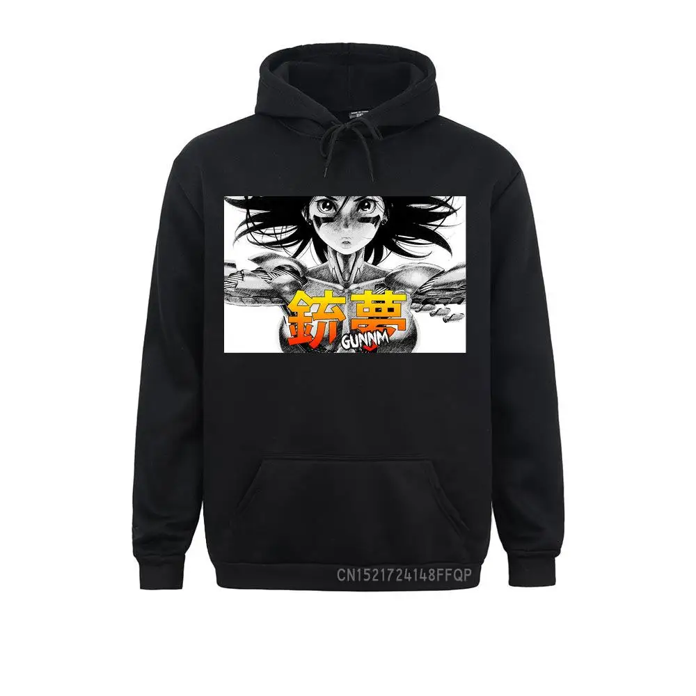 Sudadera con capucha de Battle Angel Gunnm Alita para hombre, jersey de Anime de película cómica, ropa ajustada, sudadera Vintage con bolsillo