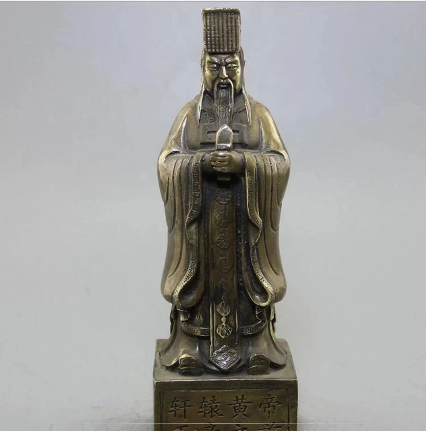 

Copper Statue Retro antique antique crafts manufacturers direct sales of pure copper bronze, the first brass five emperors Xuany