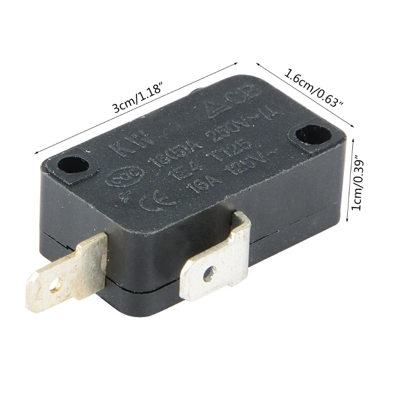 KW1-103 Vi Sóng Cửa Micro Switch Phù Hợp Với Cho Lò Vi Sóng Máy Giặt Nồi Cơm Điện 16A 250V 2 Chân (Thông Thường đóng)