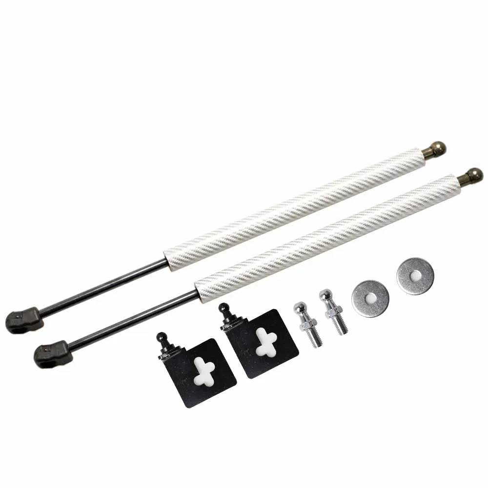 for 1992-2000 Subaru Impreza 1st GM GC GF Front Hood Bonnet Gas Struts Lift Support Shock Spring Damper Rod Charged Carbon Fiber