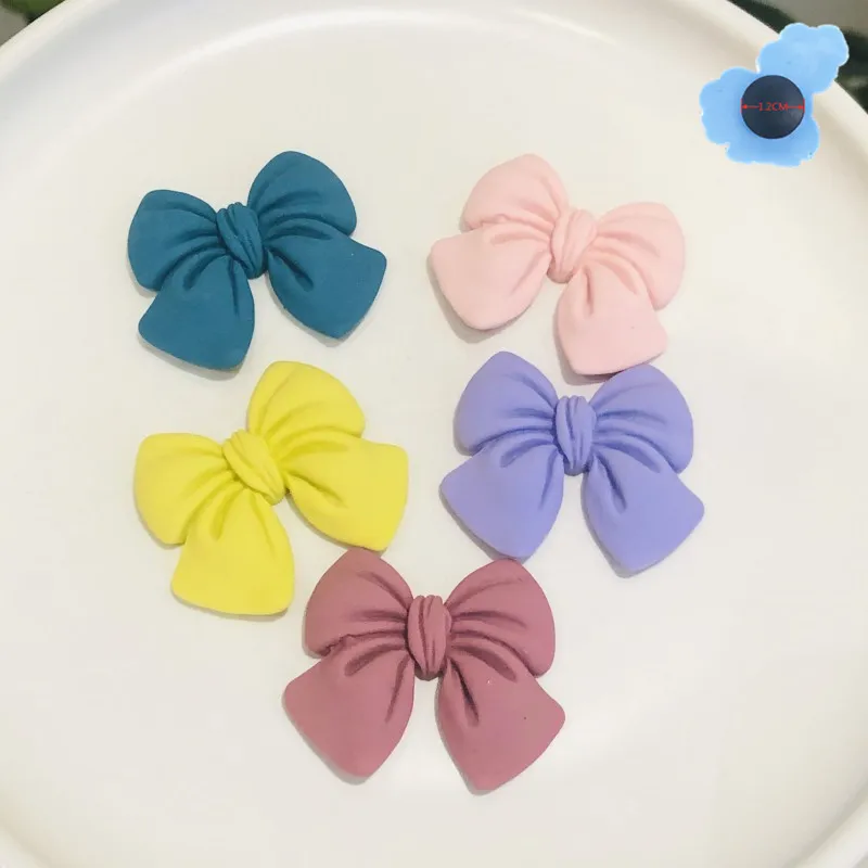 1Pcs Bowknot Colorful Girl's Garden Shoe Accessories Decorations Shoes Charms Fit   Holes Wristband Kid Party Gifts