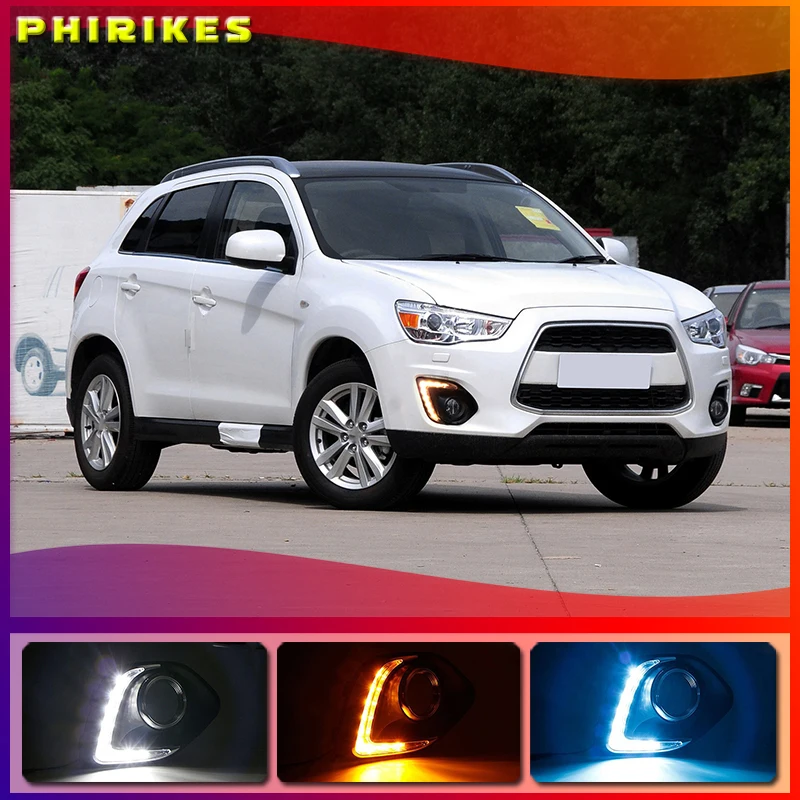 

Ru Stock for Mitsubishi RVR ASX Outlander Sport 2013-2015 LED DRL Running Lights Daytime Daylight 12v lamp car-Styling light