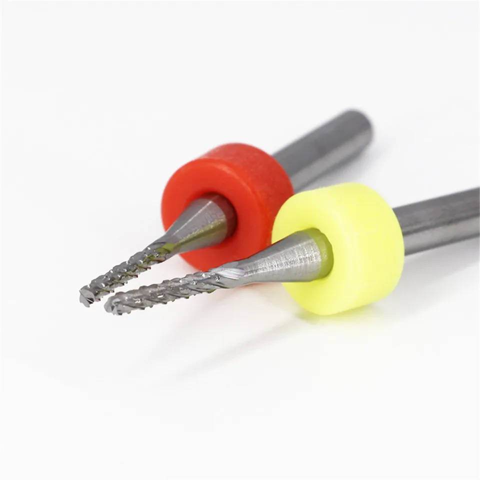 Imagem -05 - Vack 10 Pcs Lot Endmill 0.53.175 mm de Carboneto de Milho de Tungstênio Pcb Conjunto Cortador de Moagem Máquina Pcb Router Bit Gravura Ferramentas do Moinho de Fim
