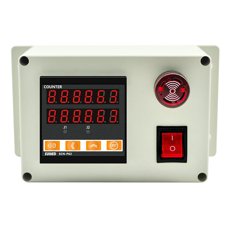 Conveyor Belt Electronic Digital Display Counter Industrial Equipment Infrared Sensor Alarm Transmitter Communication Computer