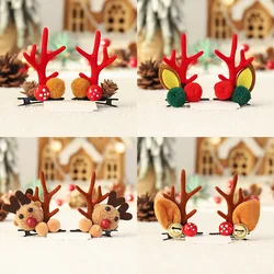 Cute Antlers Dog Cat Kid Hari Accessories Christmas Supplies for Pets Girls Santa Claus Puppy Mascotas Hairpin Hearwear