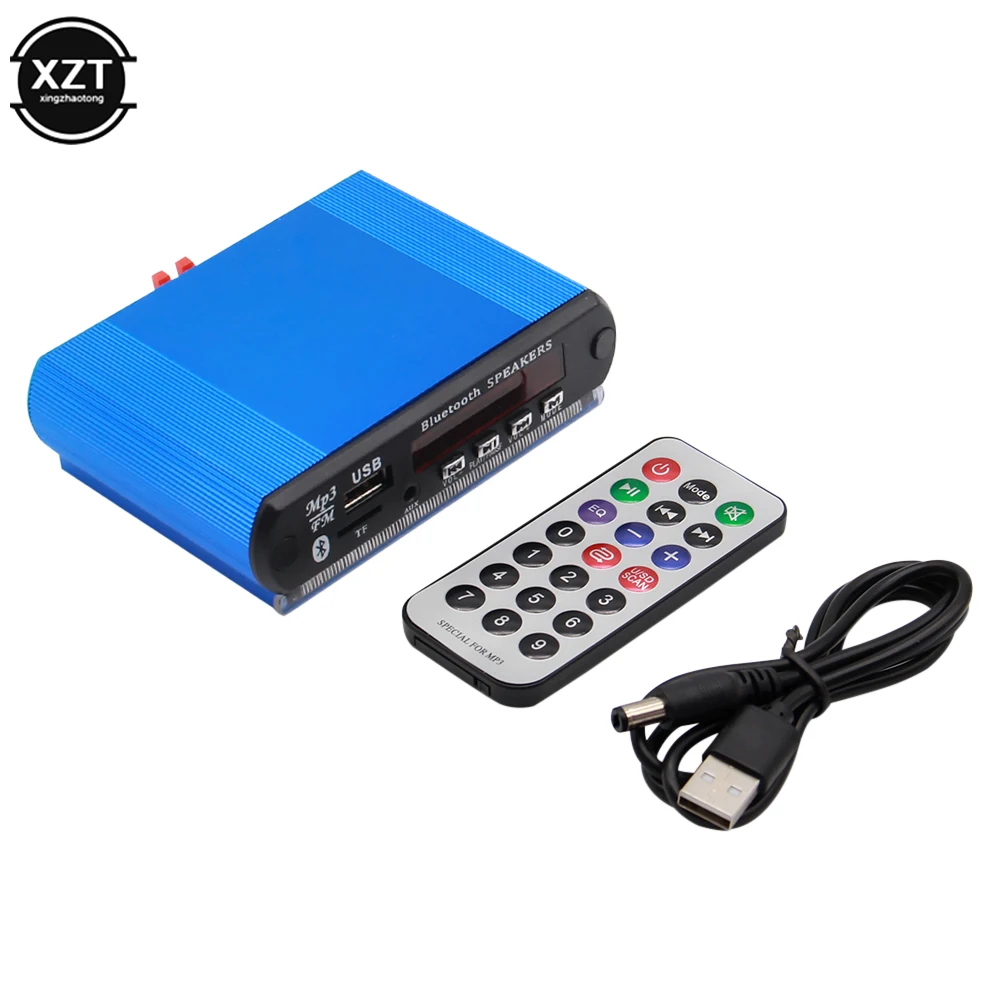 2*15W Amplifier Recording Bluetooth5.0 Receiver Car Kit MP3 Player Decoder Board Color Screen FM Radio TF USB 3.5 Mm AUX Audio