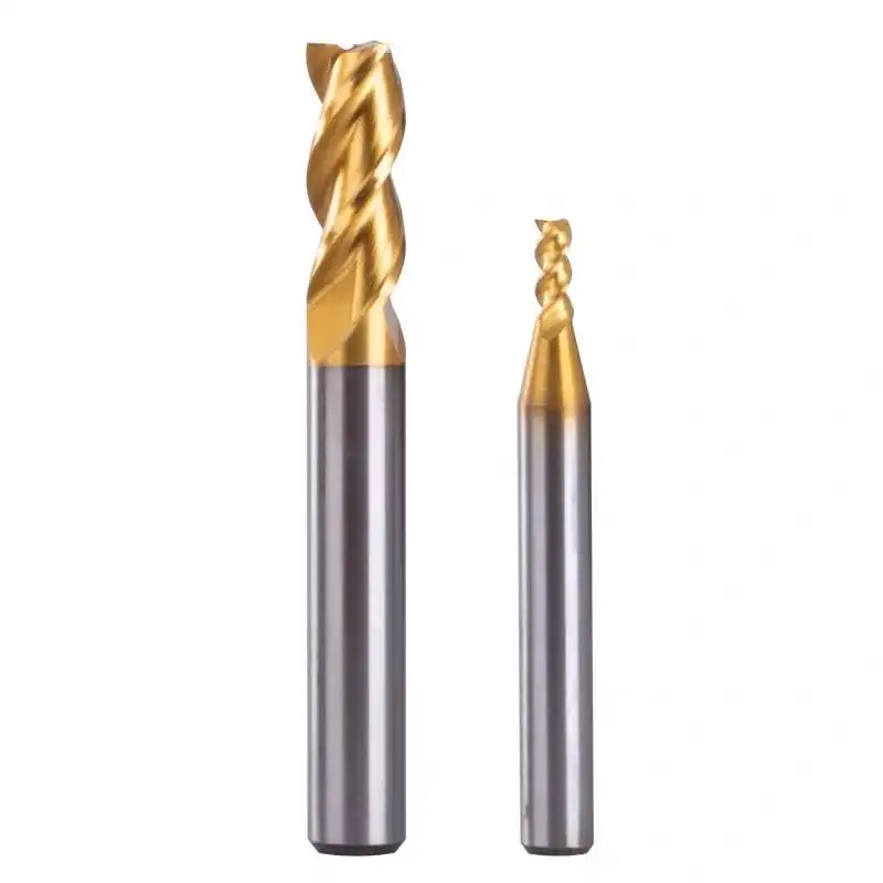 Imagem -04 - Tin Revestimento End Mills Hss Metal Cortador Router Bit Aço de Alta Velocidade Iso Polegada 125 mm Flautas 3.175 bb