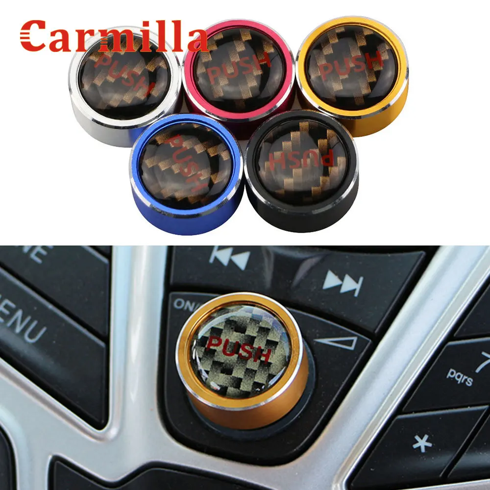 Aluminium Alloy Button Audio Stereo Volume Control Knob Refitting Luxury Cover for Ford Fiesta Mk7 2009 2010 2011 2012 2013 2014