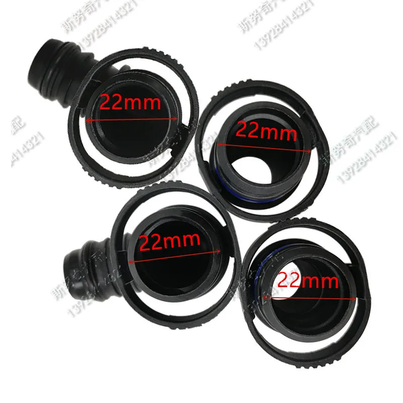 high quality 22mm exhaust pipe connector water box connector auto plastic fittings for car 2pcs a lot