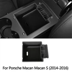 Automobile Armrest Storage Box For Porsche Macan Macan S 2014-2019 Center Console Container Storage Organizer Accessories