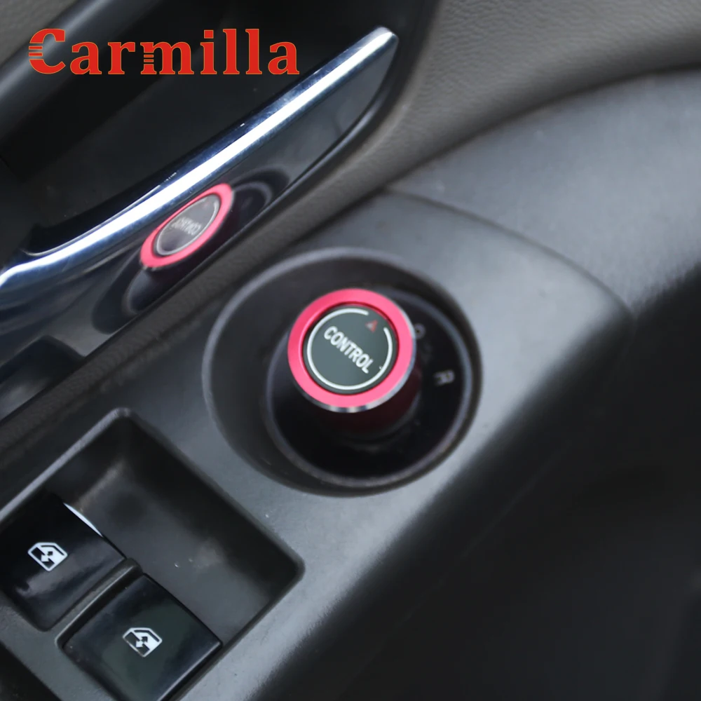 Car Rearview Mirror Adjust Knob Trim Ring Decoration Cover for Opel Astra J GTC OPC Insigni Karl Mokka Zafira Meriva Accessories