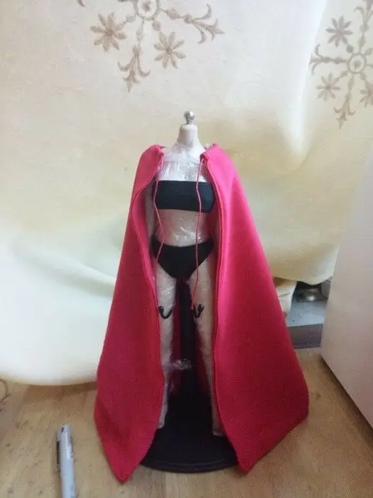 

[Only cape] масштаб 1:6, красная Фотокарта, модель для 12-дюймовой куклы, Женская фигурка