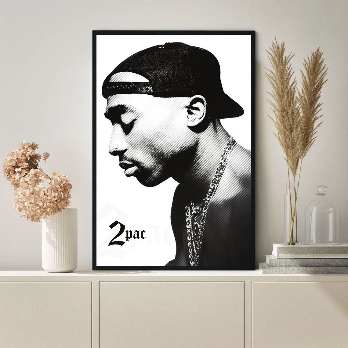 Tupac Shakur 2pac Poster Music Star Singer Hip Hop Rap Canvas Print Wall Painting Home Decoration