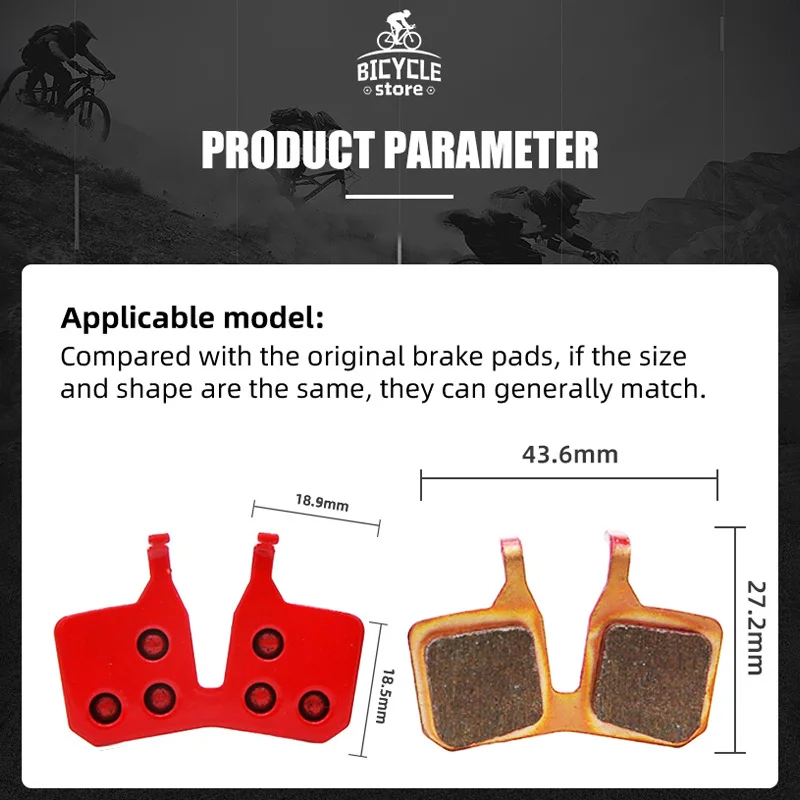 Bike Disc Brake Pads 1/2/4 Pairs Red Sintering Cycling Parts Black Special-shaped For Shimano For Magura Bicycle Accessories