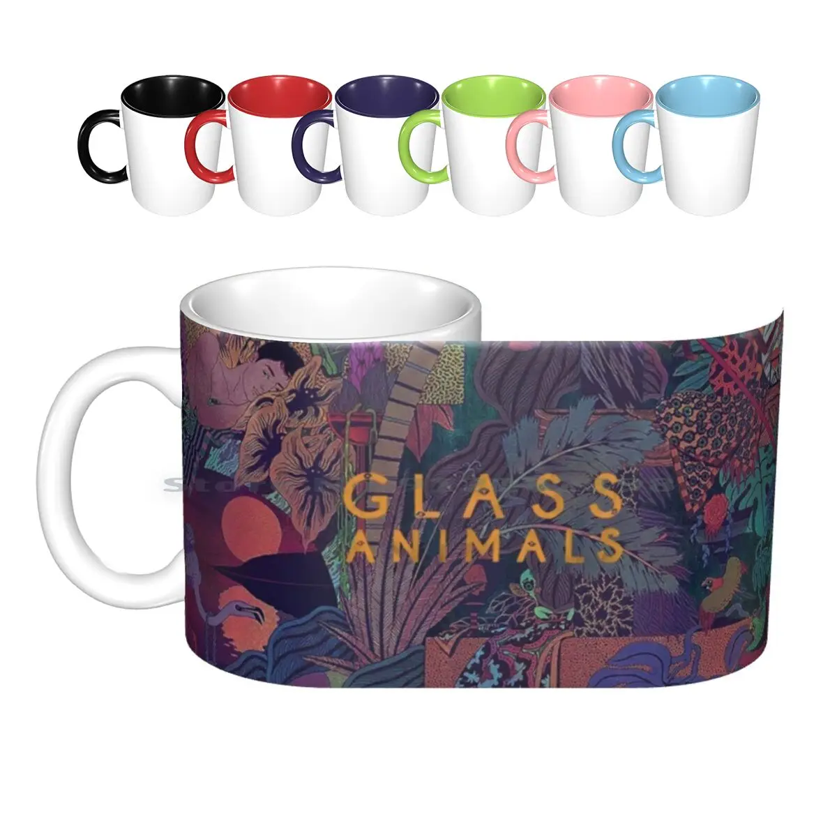 Glass Animals Zaba Ceramic Mugs Coffee Cups Milk Tea Mug Glass Animals Indie Alternative Band Music Tumblr Aesthetic Zaba Gooey