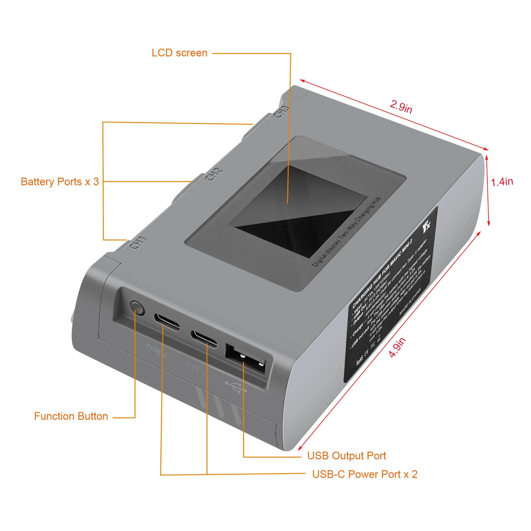 

Для DJI MINI 2 зарядное устройство Mini 2 двухсторонняя батарея Батлер USB зарядное устройство пульт дистанционного управления аксессуары для дрона