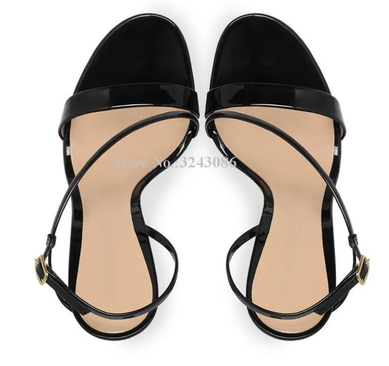 Lady New Gold Color Platform Sandals Fashion Design Strappy Chunky Heel Sandals Shoes Women Large Size Banquet Shoes Dropship