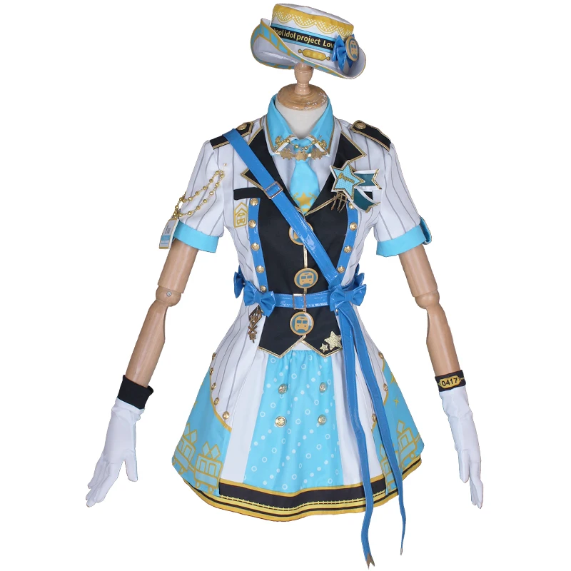 Hot Anime LoveLive!Sunshine!! Watanabe You Cosplay Costume Aqours Train Awakening Uniform Suits Female Role Play Clothing