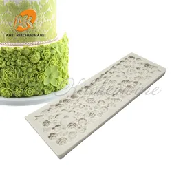 Long 3D Flowers Silicone Mold Chocolate Fondant Molds Sugarcraft Cake Molds Cake Decorating Tool Baking Accessories