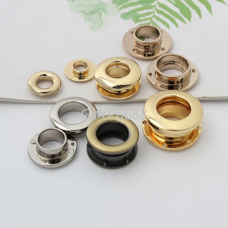 10-30-100pcs 6 colors 5-8-10-11mm inner polished eyelets for lady handbag decoration accessories chain purse hardware