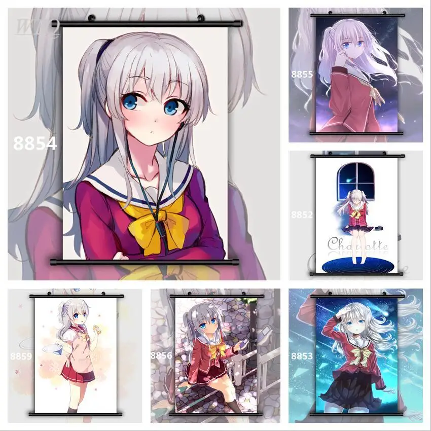 Charlotte Tomori Nao Anime Manga Wall Poster Anime Posters Canvas Painting Wall Decor Poster Wall Art Picture Home Decor