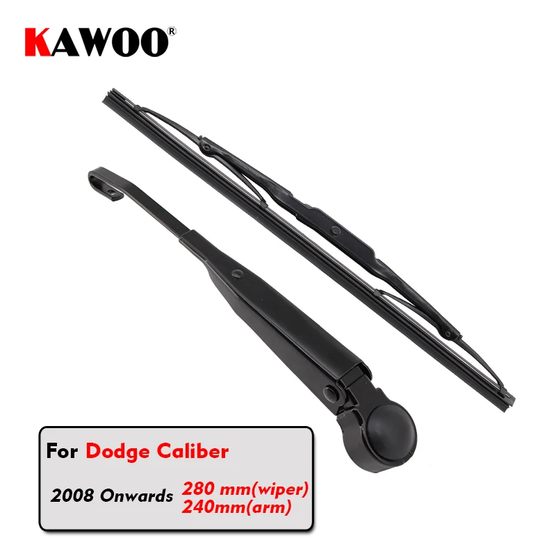 KAWOO Car Rear Wiper Blade Blades Back Window Wipers Arm For Dodge Caliber Hatchback (2008-) 280mm Car Accessories Styling