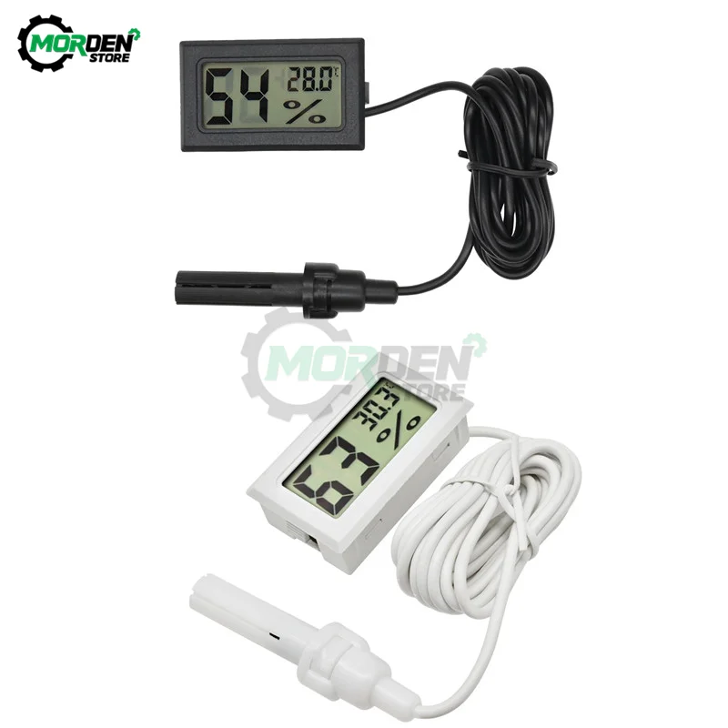 Mini LCD Digital Temperature Humidity Sensor Meter 1.5m Thermometer Hygrometer Temperature Controller Soil Moisture Detector