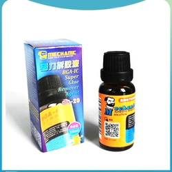 MECHANIC BGA IC Demolition Glue Cleaner 20ml Phone Adhesive Remove Liquid For Motherboard PCB Circuit Board Clean Liquid QC-20