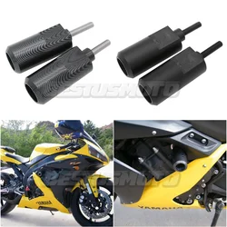 Motorcycle Carbon / Black No Cut Frame Sliders Crash Falling Protector For Yamaha YZF R1 YZFR1 YZF-R1 2004 2005 2006