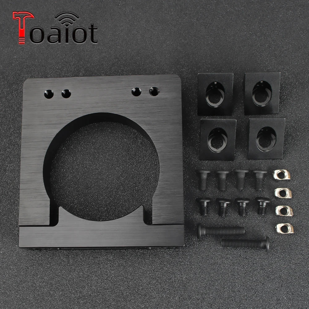 

Toaiot CNC Router Add-On Mouting Kit Diameter 65mm Aluminum Router Spindle Mount Kit For Workbee OX CNC Makita RT 0700C