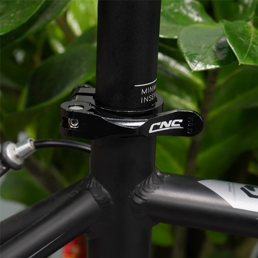 CNC bisiklet selesi boru kelepçesi hızlı bırakma dağ bisiklet Seatpost boru kelepçesi 31.8/34.9mm Ultralight Seatpost