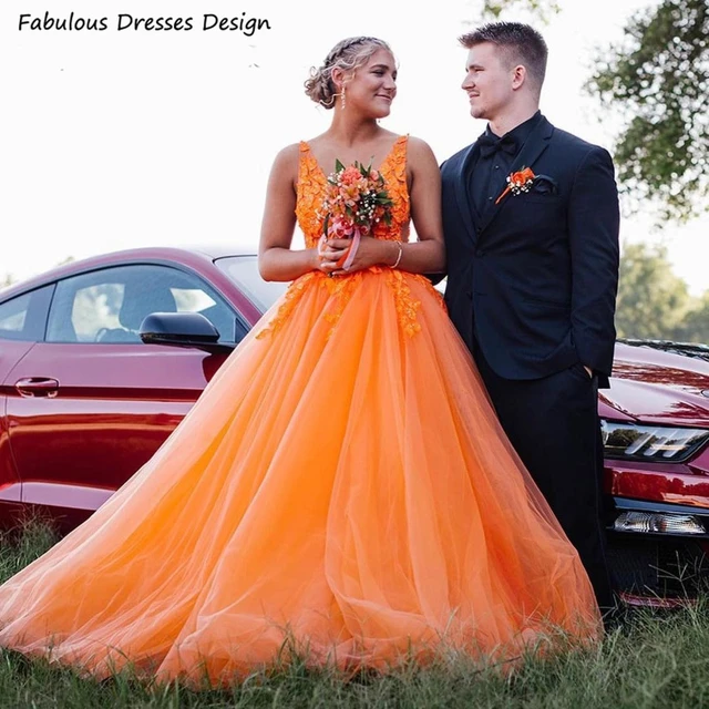 Burnt Orange deals Bridesmaid Dress