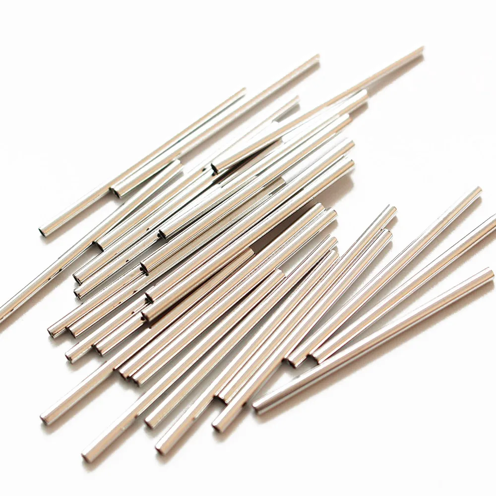 10pcs Hollow Straight Tube DIY Earrings Jewelry Making Tools Findings Basic Components Color Retaining Copper Material