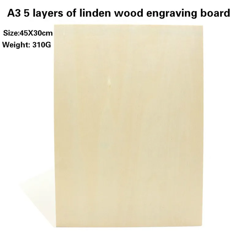 NEW Unfinished Wood Plate Blank Board A3/A5 8K/32K Rectangle Artboard for DIY Painting Crafts Student Sketchpad 45X30cm 22X15cm