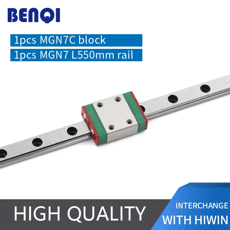 cheap linear guide rails MGN7R - L550mm+ MGN7C block made in china