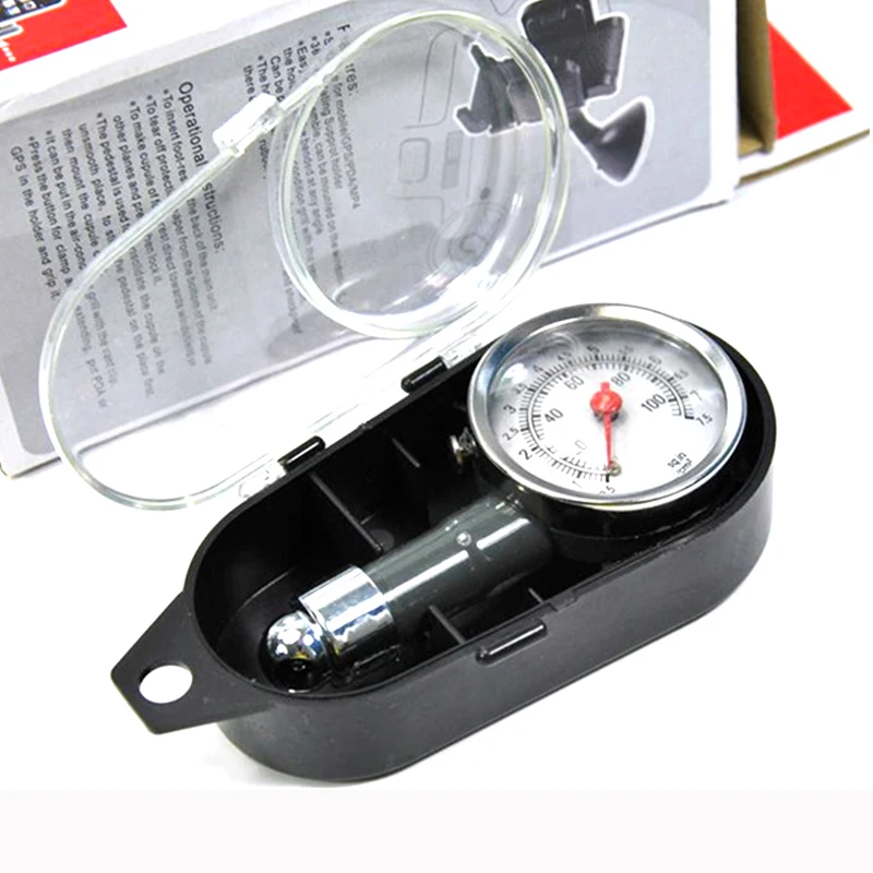 Auto Tire Pressure Gauge Metal Truck Racing Car Tire Pressure Measuring Instruments Tyre Meter Vehicle Tester Monitoring System