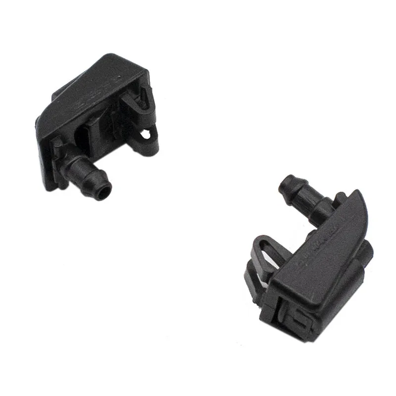 2 pcs Front Windshield Wiper Washer Jet Nozzle For Skoda Octavia 1Z 5E A5 A7 1Z0955985 Black Plastic